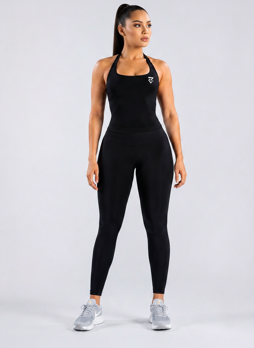 Seamless Halter Neck Sports Bra