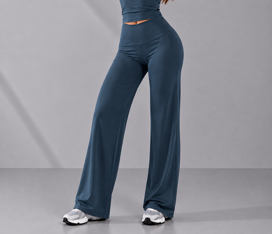Straight Wide leg Yoga Pants, Women's High Waisted and Hip Lifting Breathable Sports Leggings.